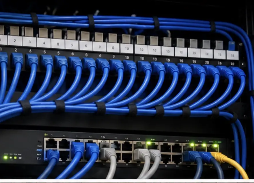 Rack con cableado estructurado instalado en Antofagasta